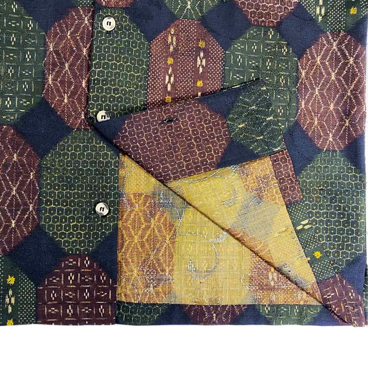 着物アロハシャツ メンズ L AHKH-L20-3