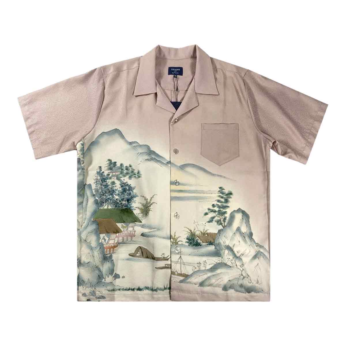 着物アロハシャツ メンズ XL AHKH-XL184