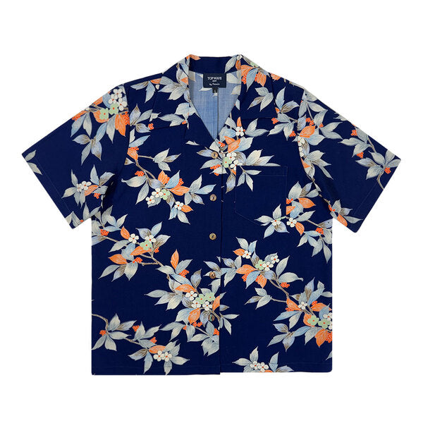 着物アロハシャツ レディース L AHKHF-L04-1