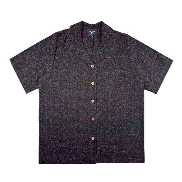 着物アロハシャツ レディース L AHKHF-L06