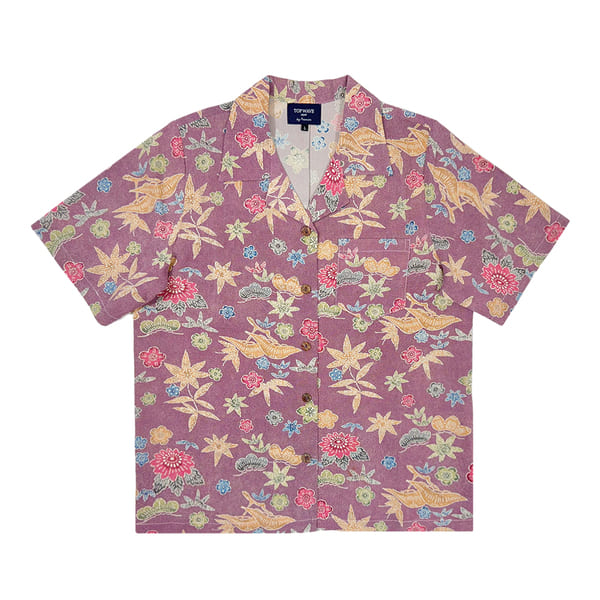 着物アロハシャツ レディース L AHKHF-L12-zoom-