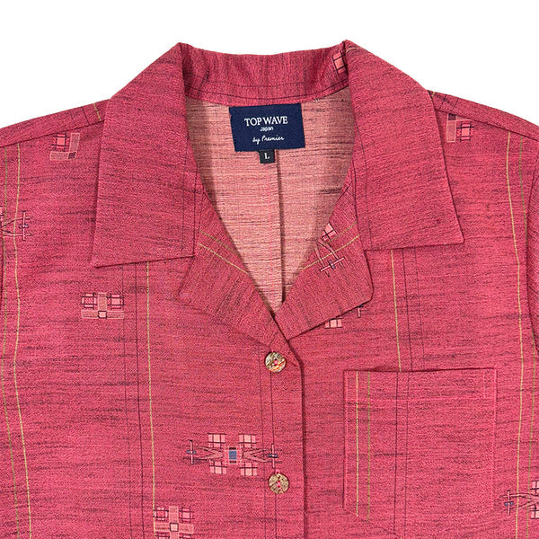 着物アロハシャツ レディース L AHKHF-L13-3