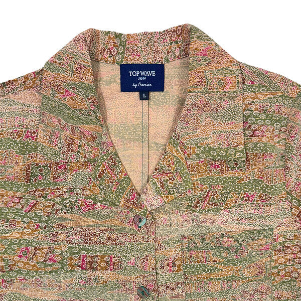 着物アロハシャツ レディース L AHKHF-L14-3