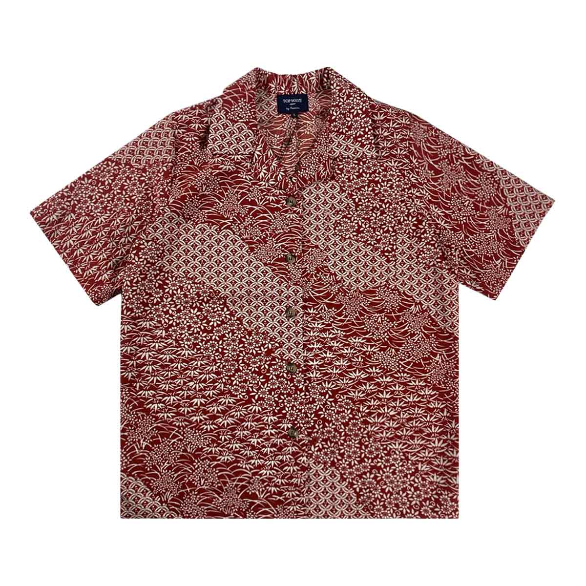 着物アロハシャツ レディース L AHKHF-L25-1