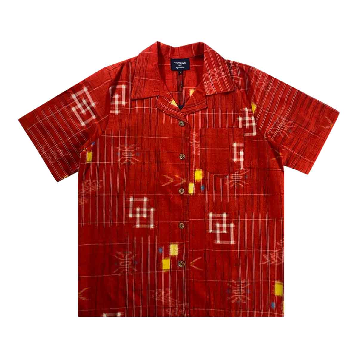 着物アロハシャツ レディース L AHKHF-L26-1