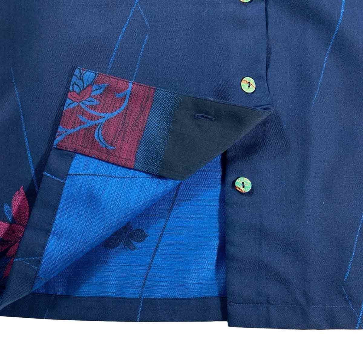 着物アロハシャツ レディース L AHKHF-L30-3