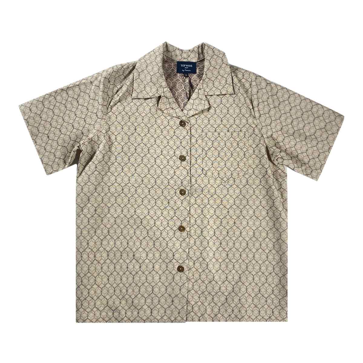 着物アロハシャツ レディース L AHKHF-L34