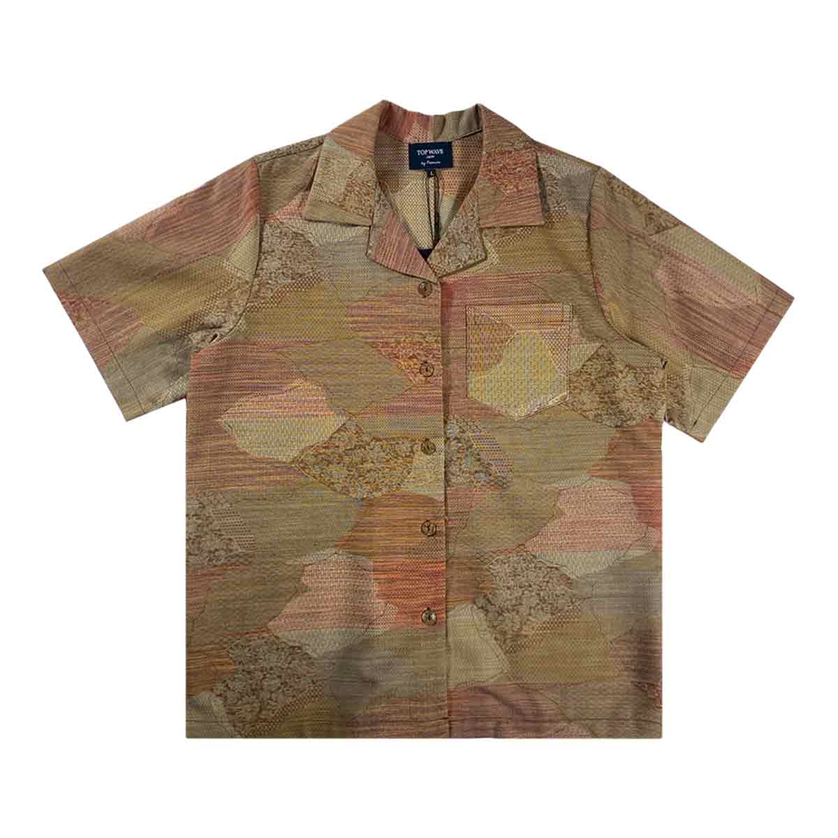 着物アロハシャツ レディース L AHKHF-L40-1