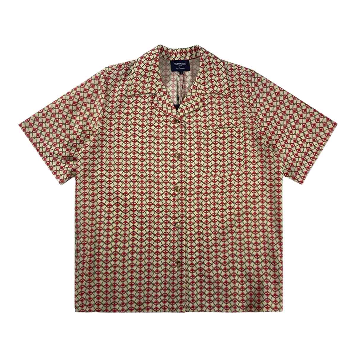 着物アロハシャツ レディース L AHKHF-L50