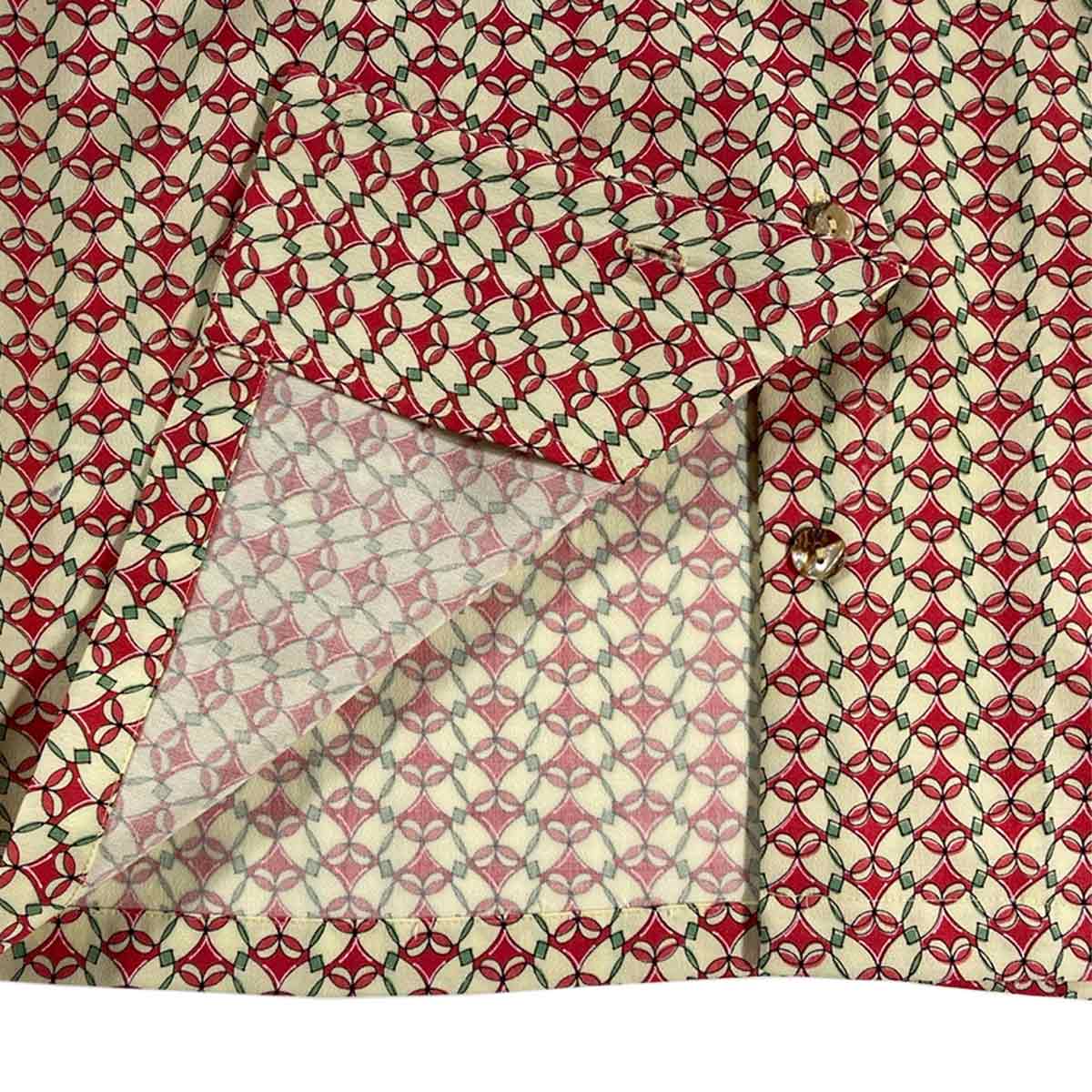 着物アロハシャツ レディース L AHKHF-L50-3