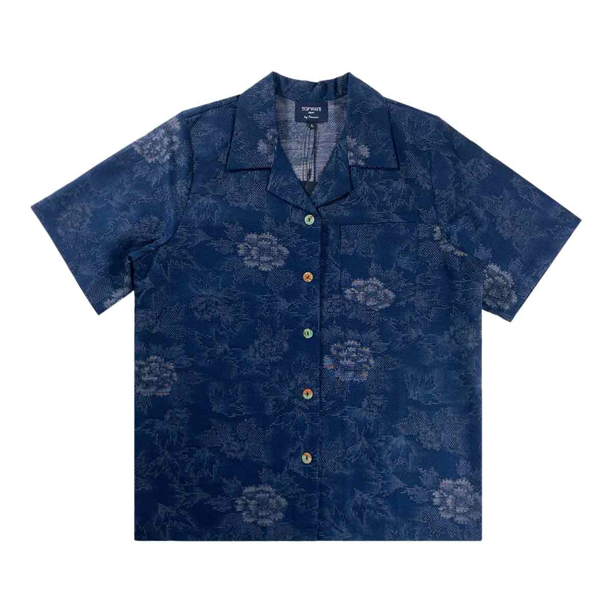 着物アロハシャツ レディース L AHKHF-L54-1