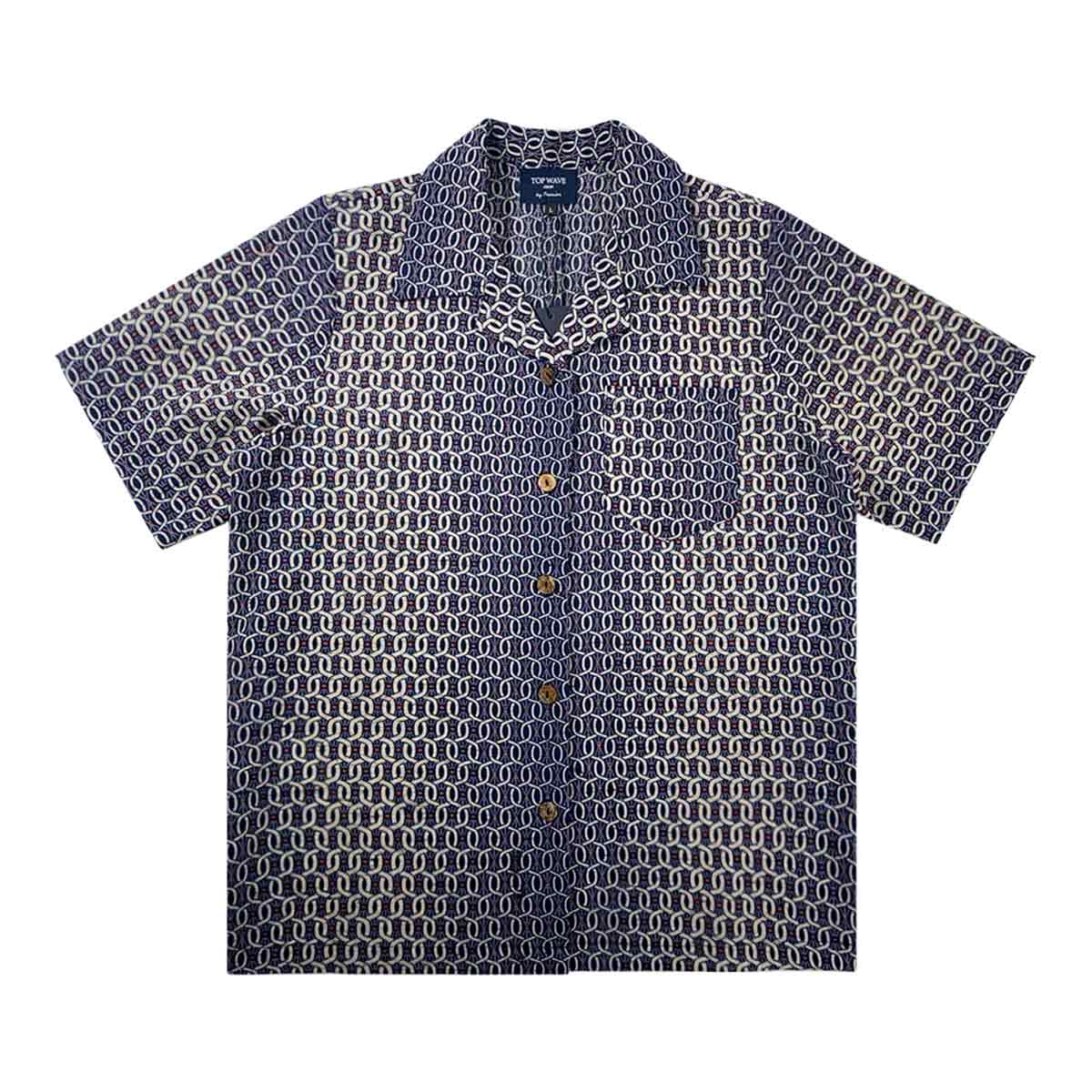 着物アロハシャツ レディース L AHKHF-L63