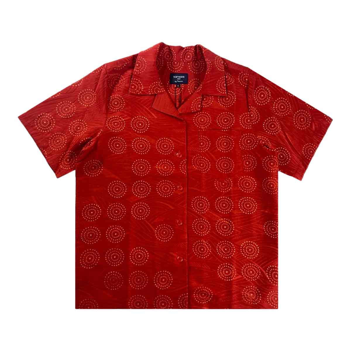 着物アロハシャツ レディース L AHKHF-L96