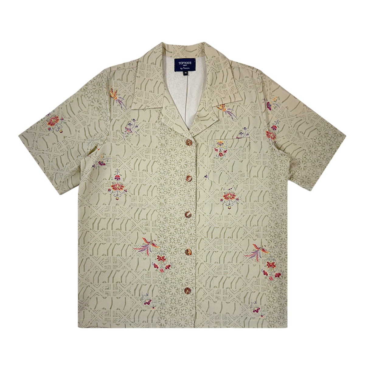 着物アロハシャツ レディース M AHKHF-M02-1