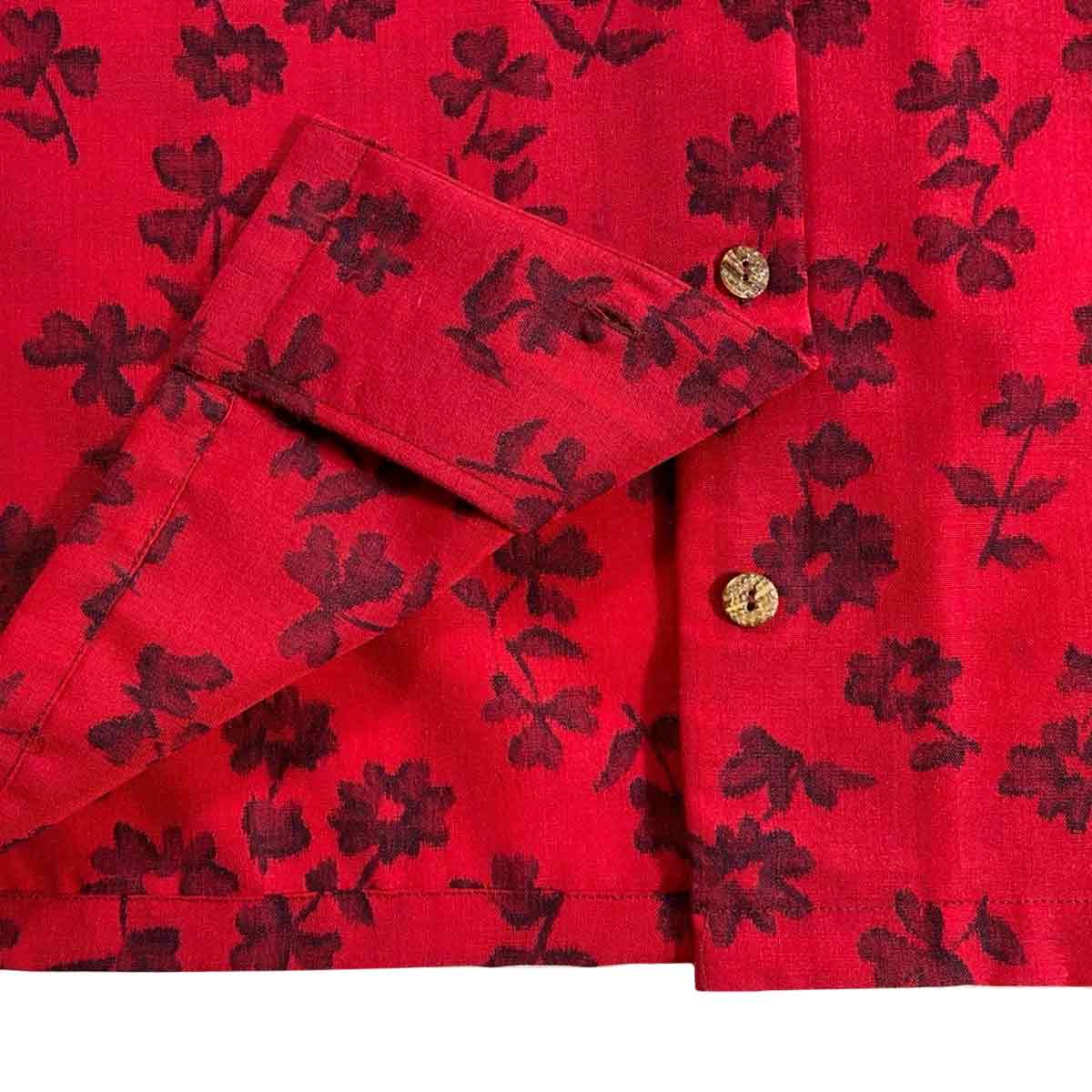 着物アロハシャツ レディース M AHKHF-M100-zoom-3