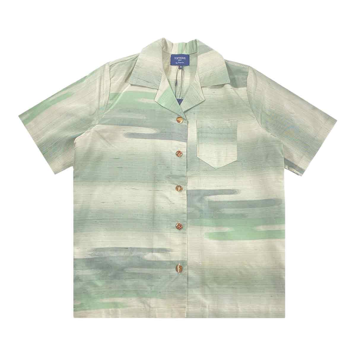 着物アロハシャツ レディース M AHKHF-M114-1