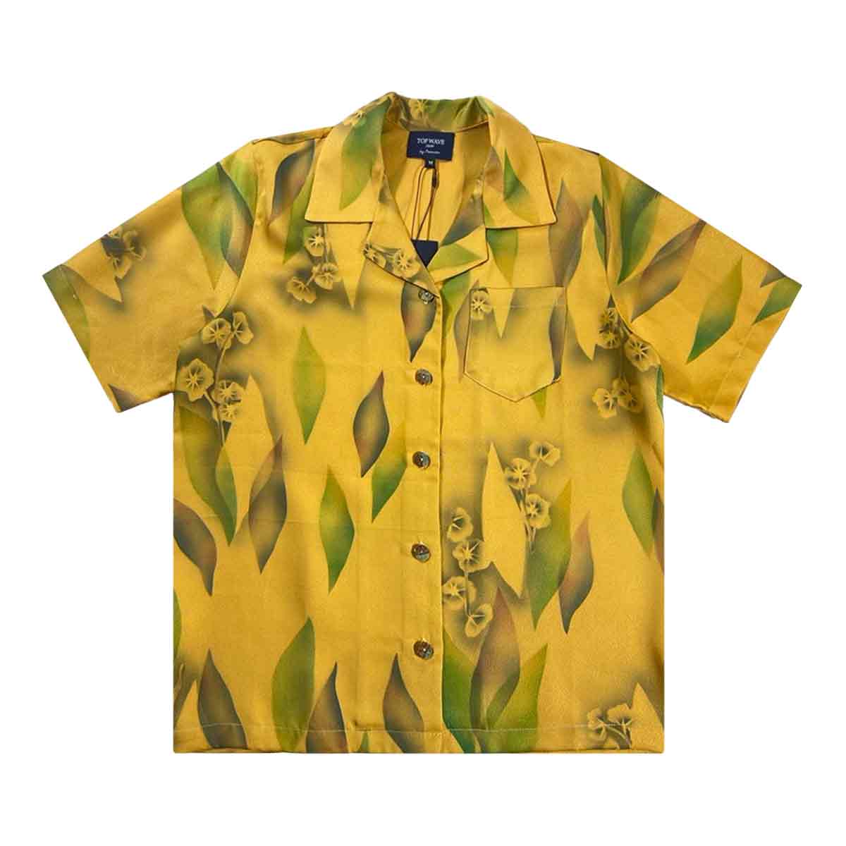 着物アロハシャツ レディース M AHKHF-M128