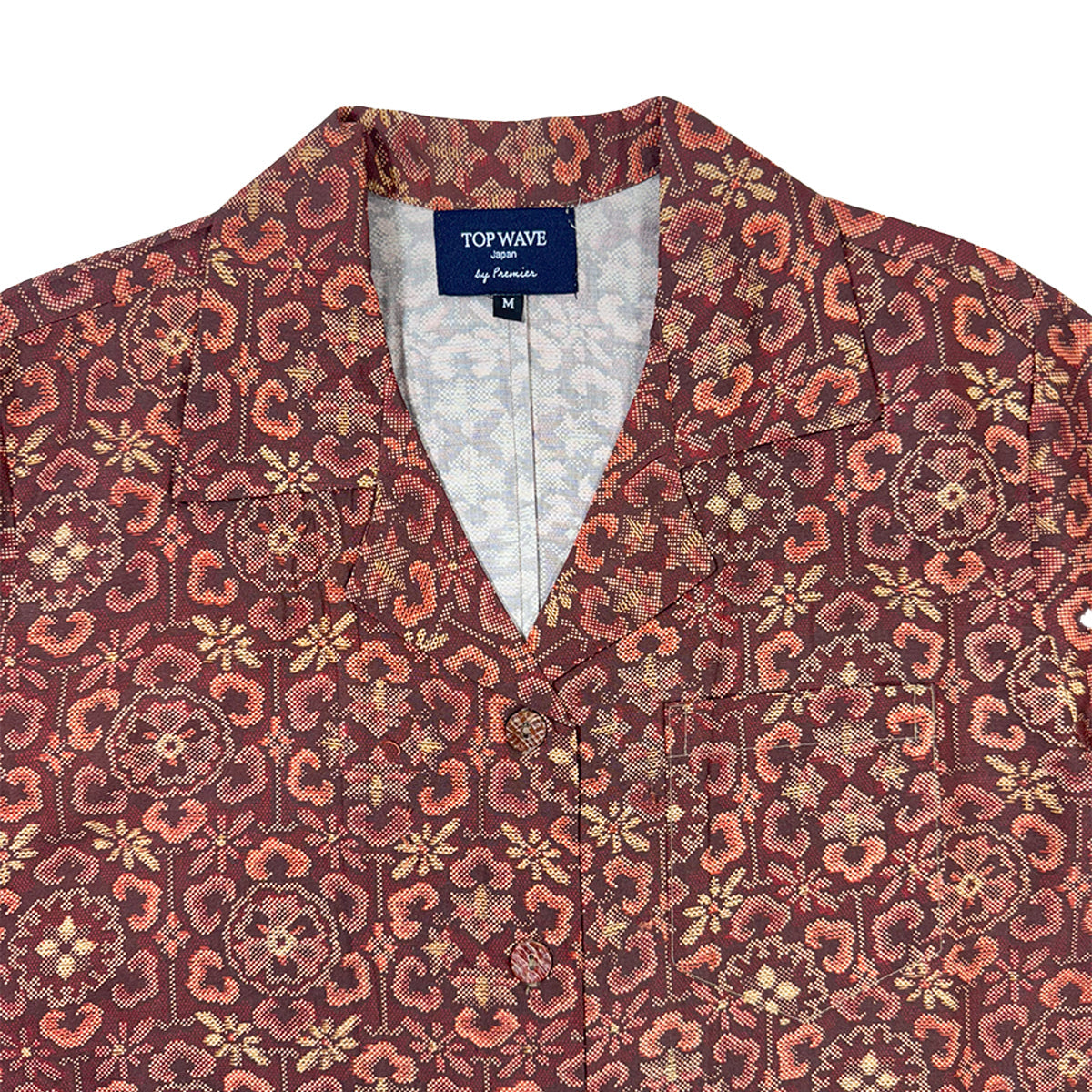 着物アロハシャツ レディース M AHKHF-M13-zoom-3