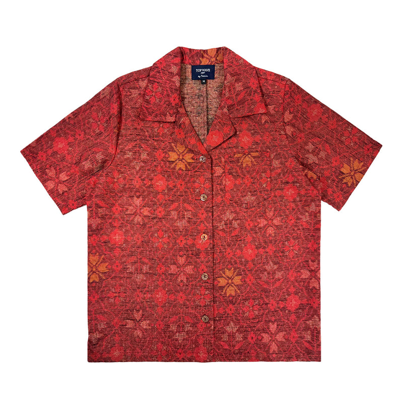 着物アロハシャツ レディース M AHKHF-M14-zoom-