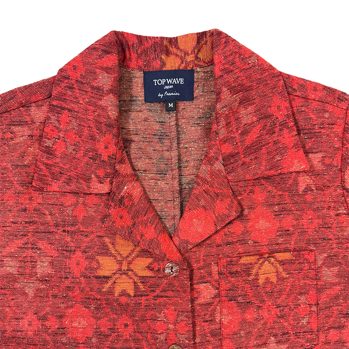 着物アロハシャツ レディース M AHKHF-M14-zoom-3