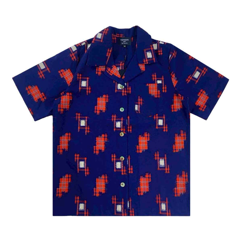 着物アロハシャツ レディース M AHKHF-M144-zoom-