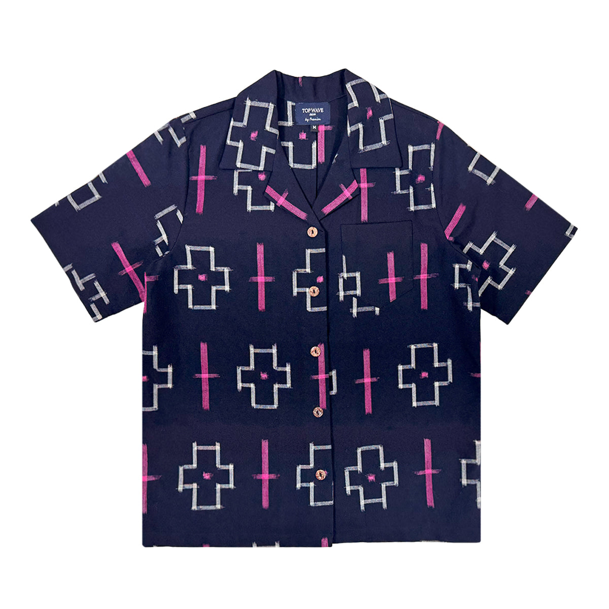 着物アロハシャツ レディース M AHKHF-M17-1