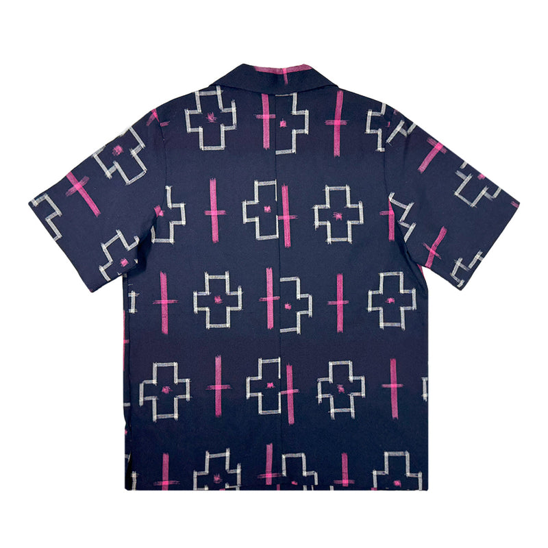 着物アロハシャツ レディース M AHKHF-M17-zoom-