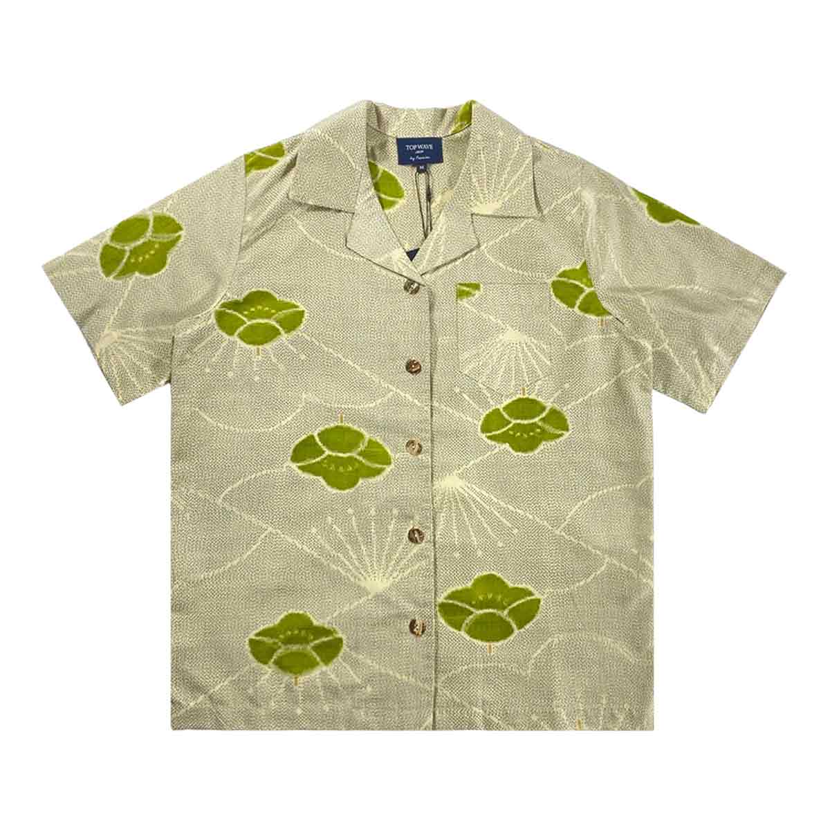 着物アロハシャツ レディース M AHKHF-M22-zoom-1