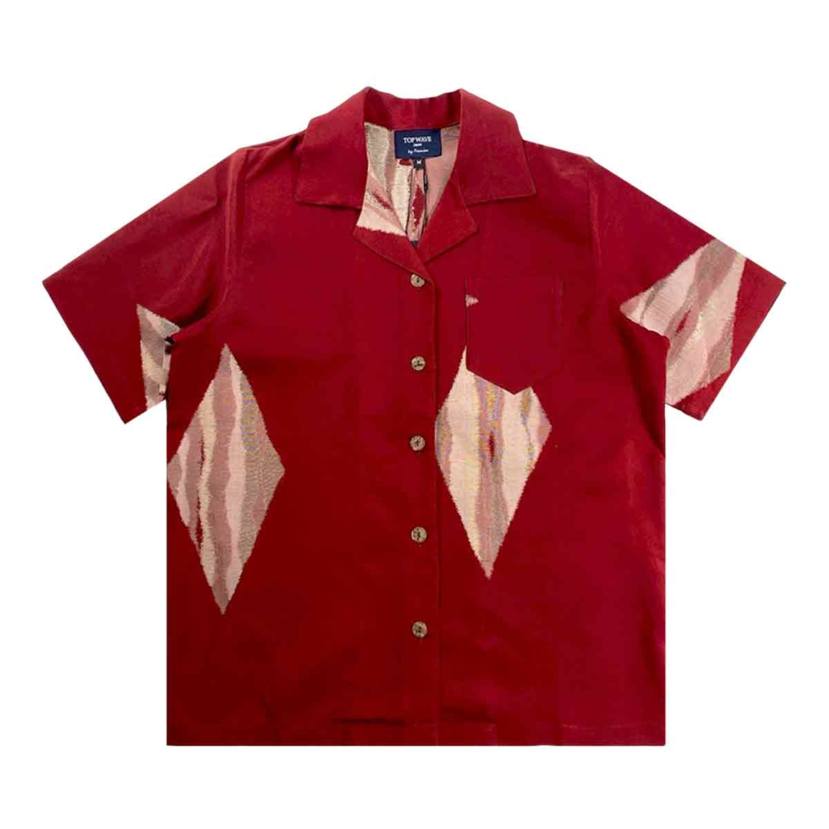 着物アロハシャツ レディース M AHKHF-M43