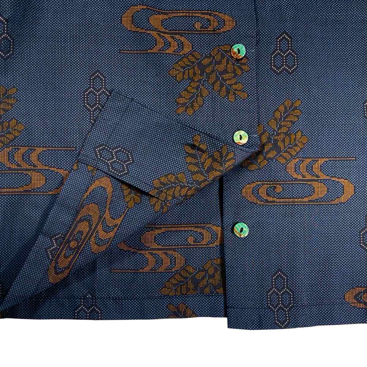 着物アロハシャツ レディース M AHKHF-M57-3