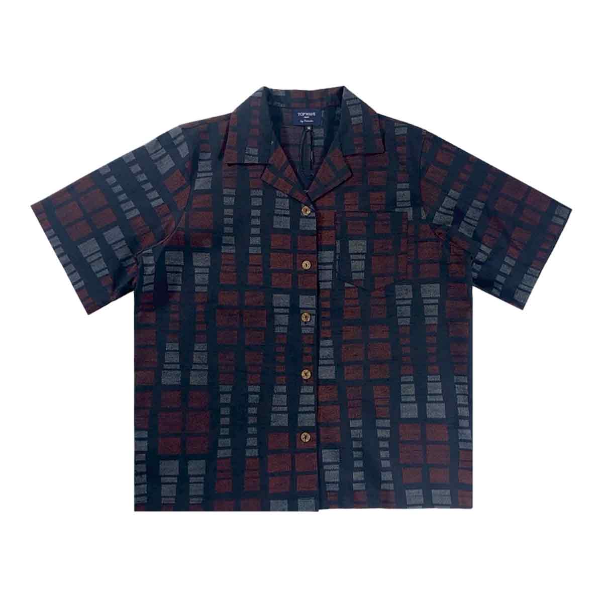 着物アロハシャツ レディース M AHKHF-M66-zoom-2