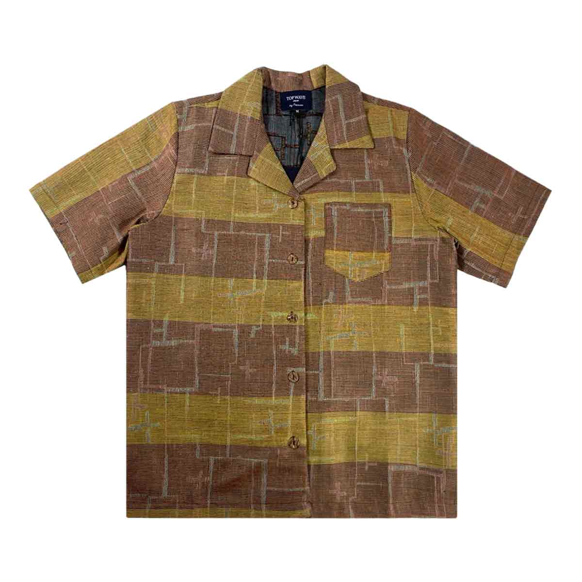 着物アロハシャツ レディース M AHKHF-M76