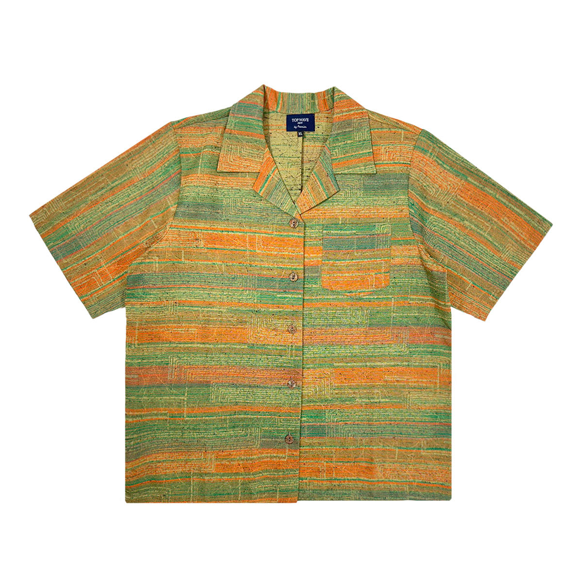 着物アロハシャツ レディース XL AHKHF-XL04