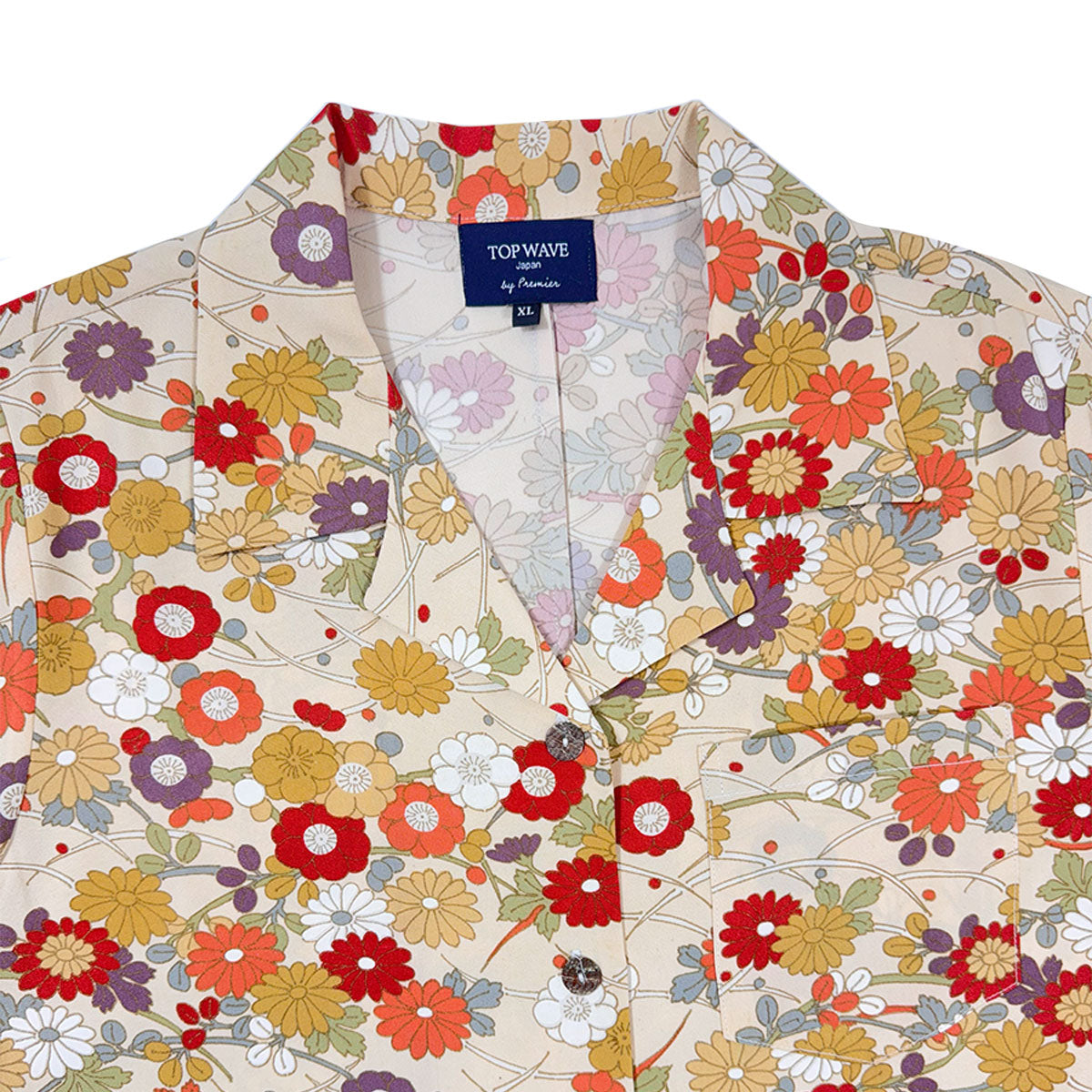 着物アロハシャツ レディース XL AHKHF-XL06-3