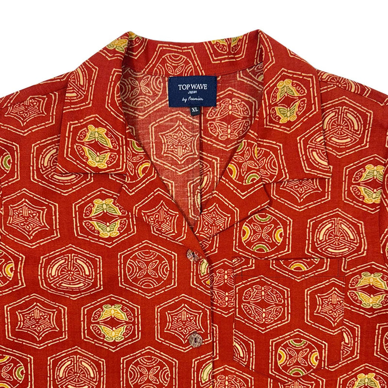 着物アロハシャツ レディース XL AHKHF-XL08-zoom-