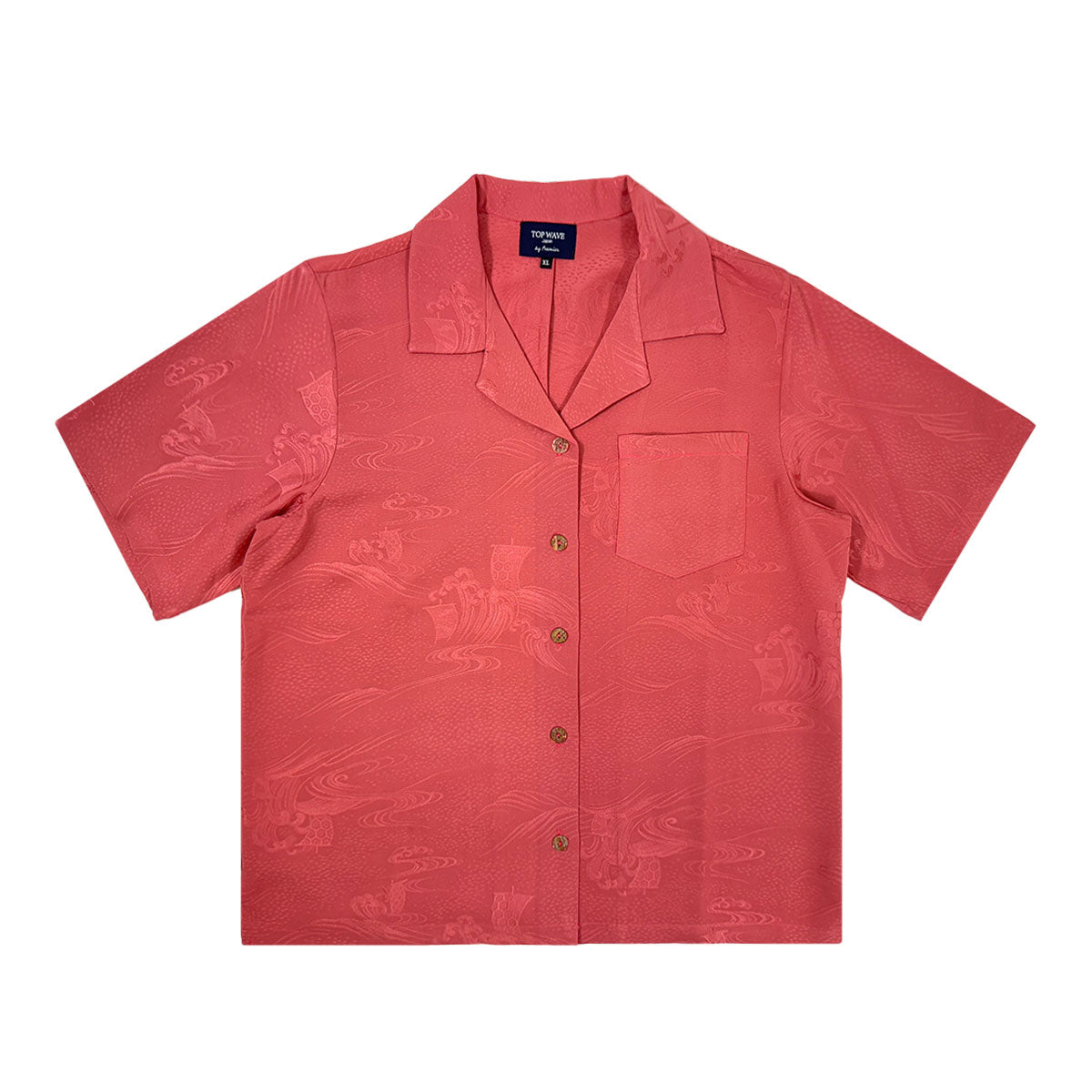 着物アロハシャツ レディース XL AHKHF-XL09-1