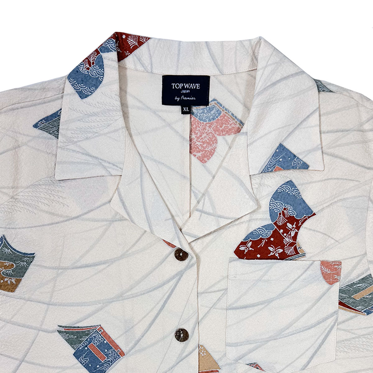 着物アロハシャツ レディース XL AHKHF-XL10-3