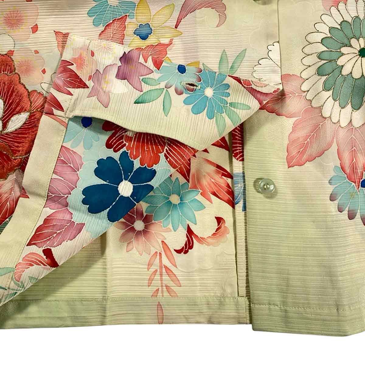 着物アロハシャツ レディース XL AHKHF-XL100-3