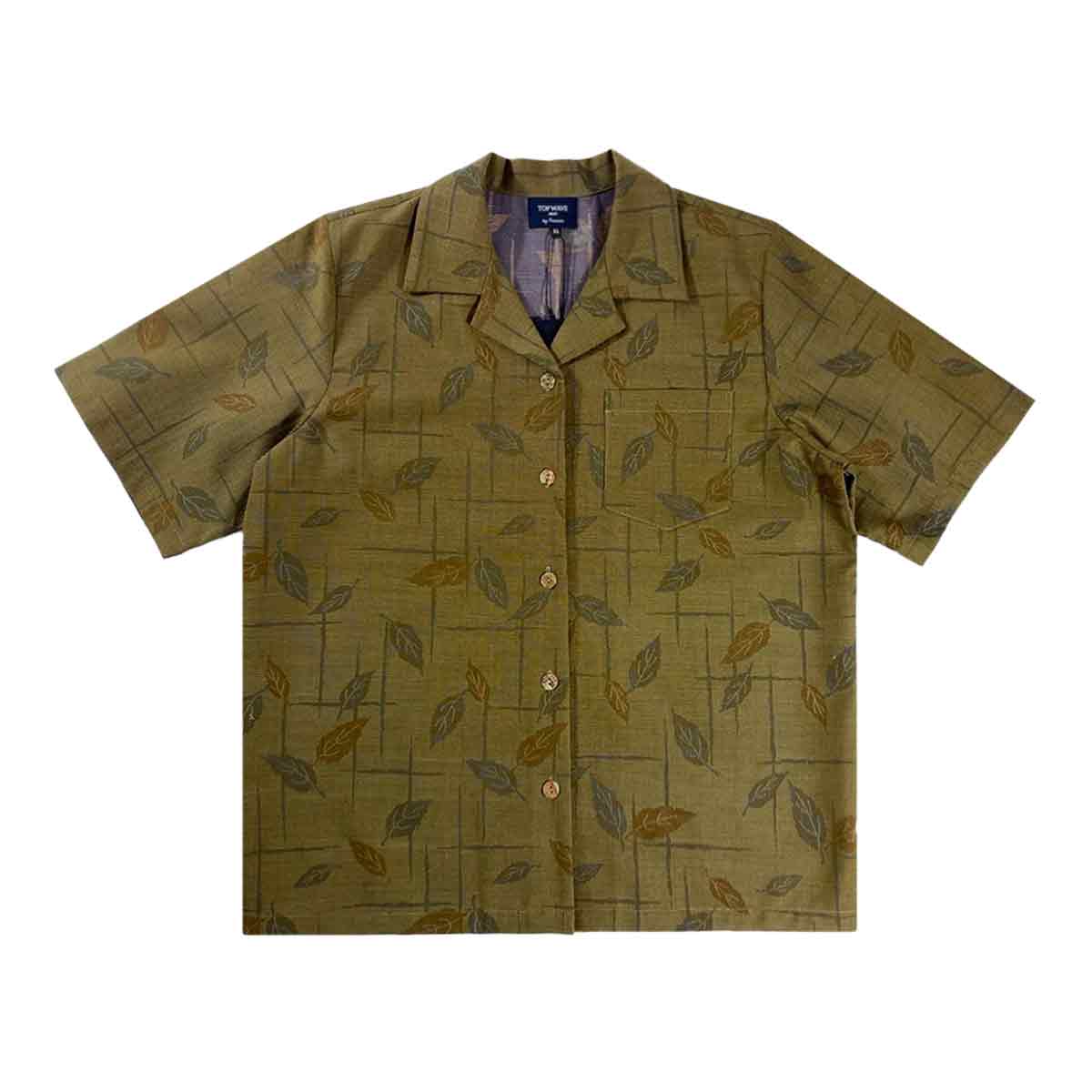 着物アロハシャツ レディース XL AHKHF-XL21