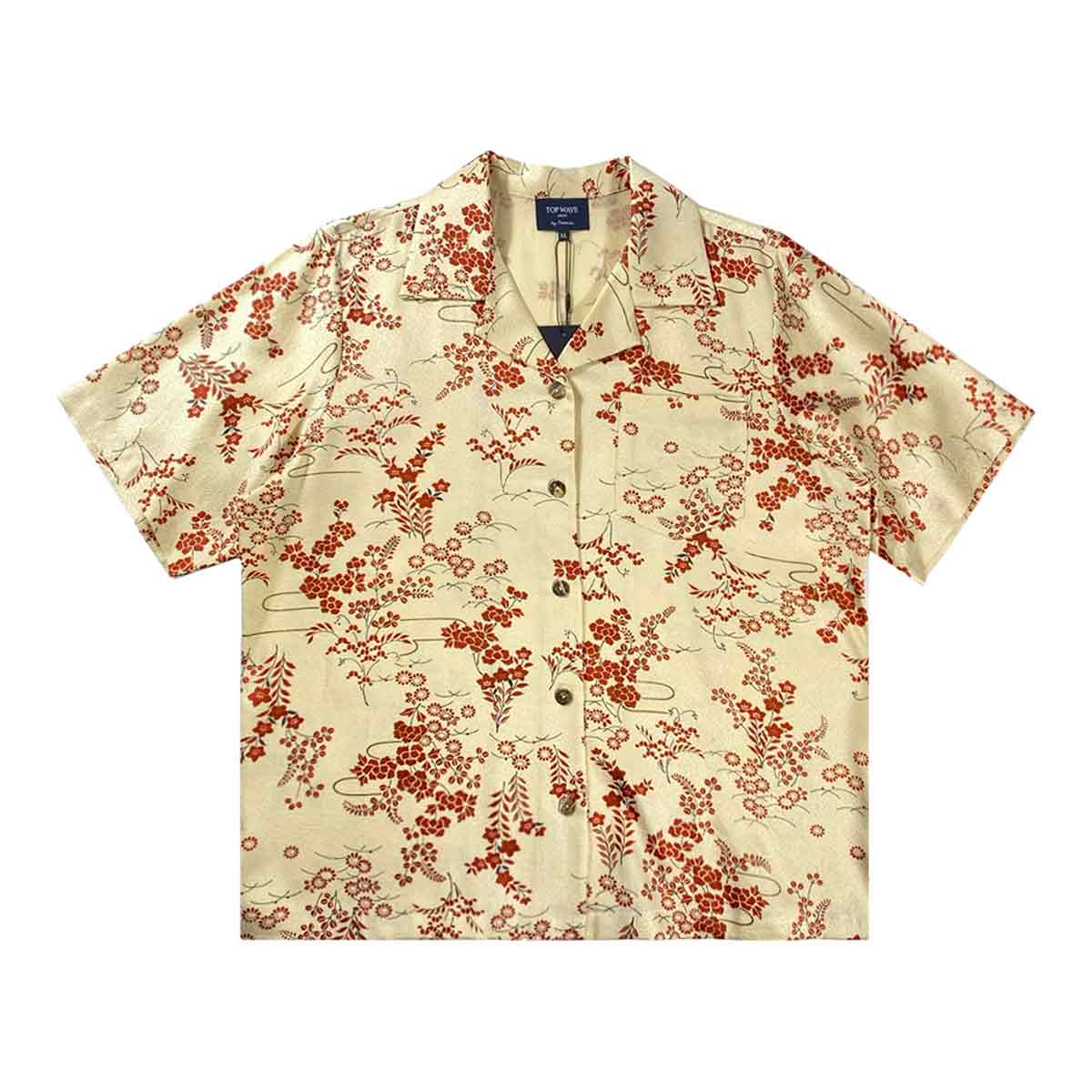 着物アロハシャツ レディース XL AHKHF-XL29-zoom-1