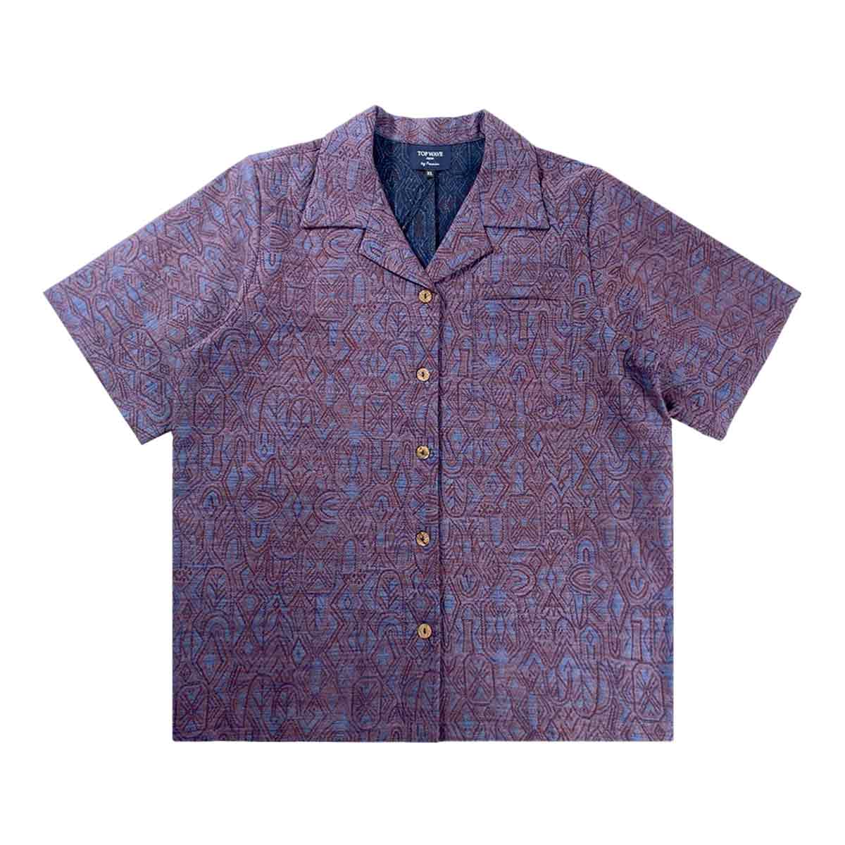 着物アロハシャツ レディース XL AHKHF-XL46