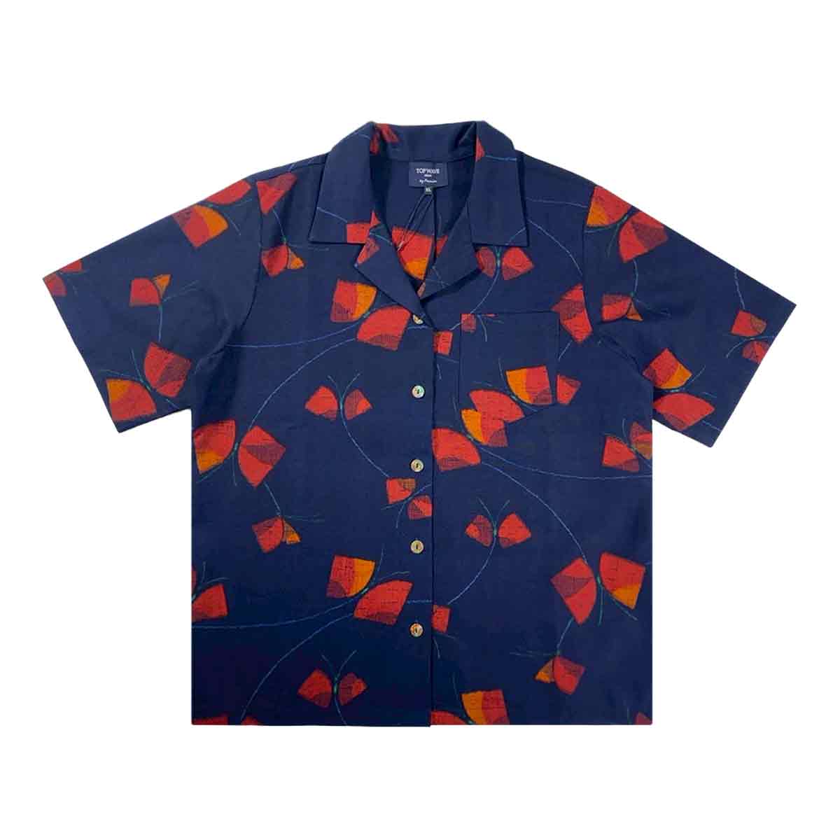 着物アロハシャツ レディース XL AHKHF-XL71-zoom-1