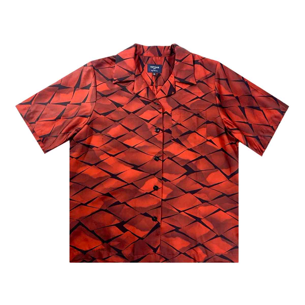 着物アロハシャツ レディース XL AHKHF-XL77