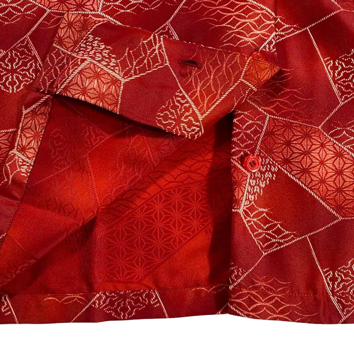 着物アロハシャツ レディース XL AHKHF-XL79-zoom-3