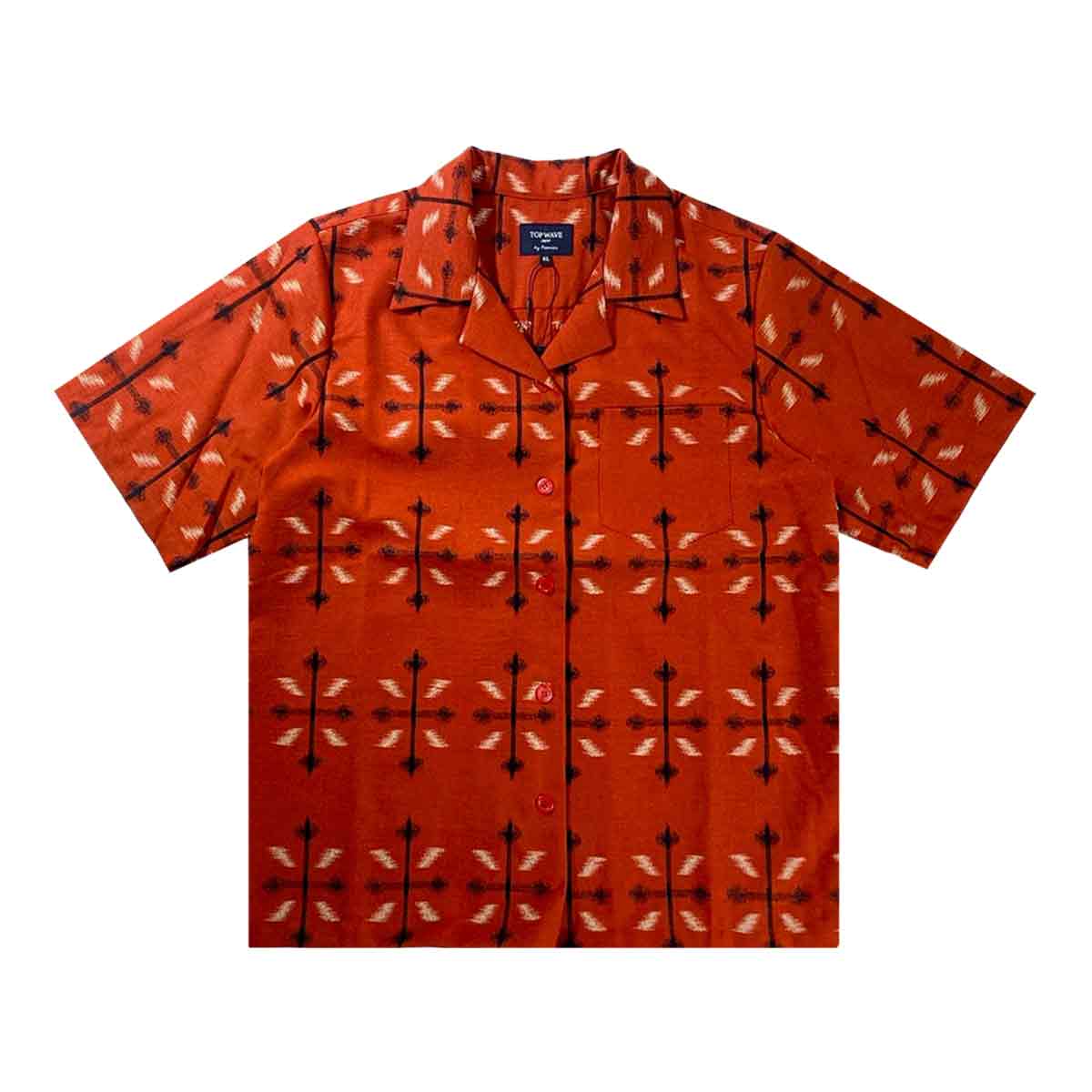 着物アロハシャツ レディース XL AHKHF-XL80-zoom-1