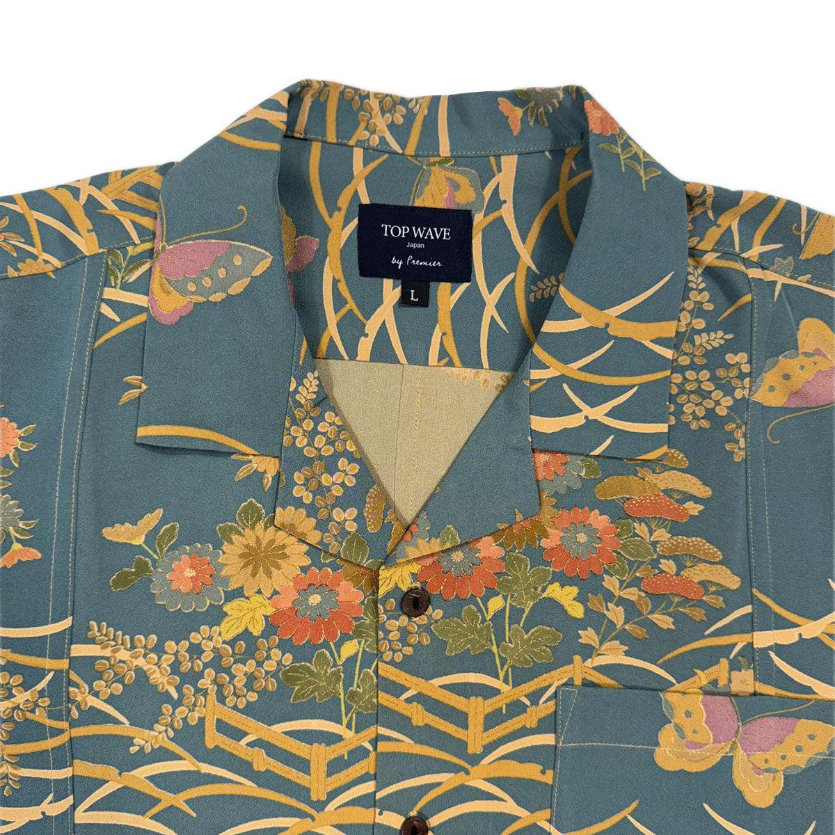 着物アロハシャツ メンズ L AHVN-L06-3