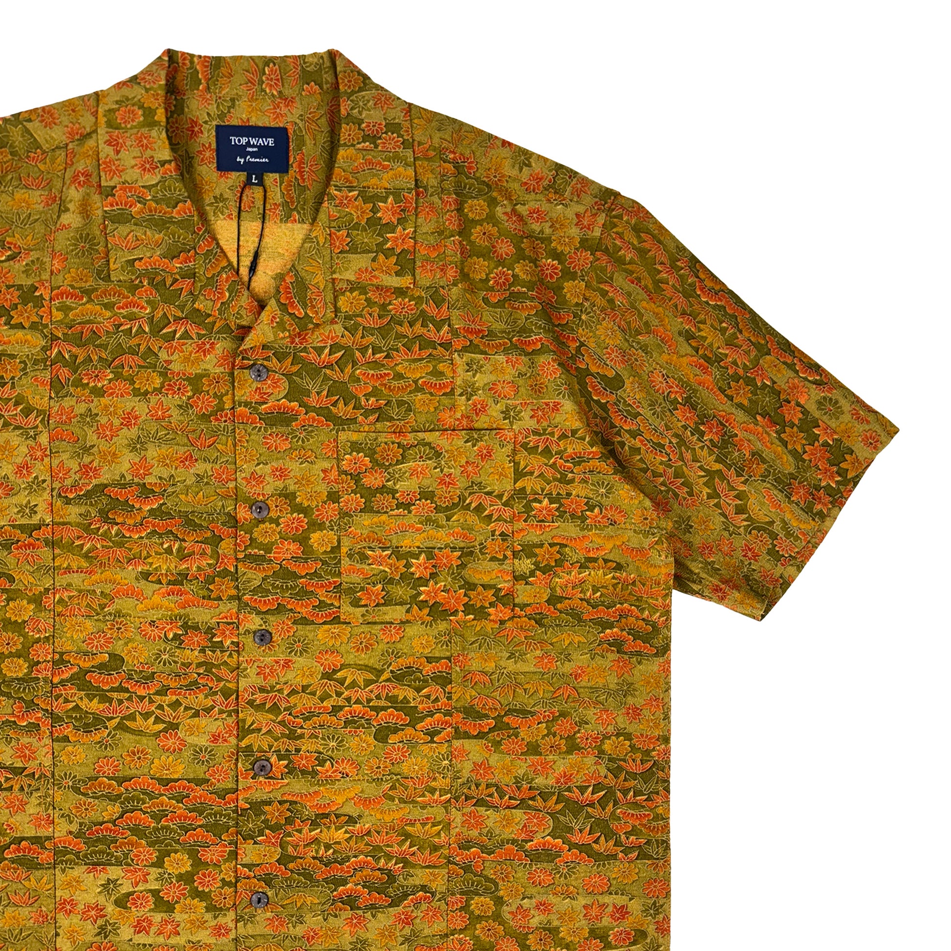 着物アロハシャツ メンズ L AHVN-L202-4