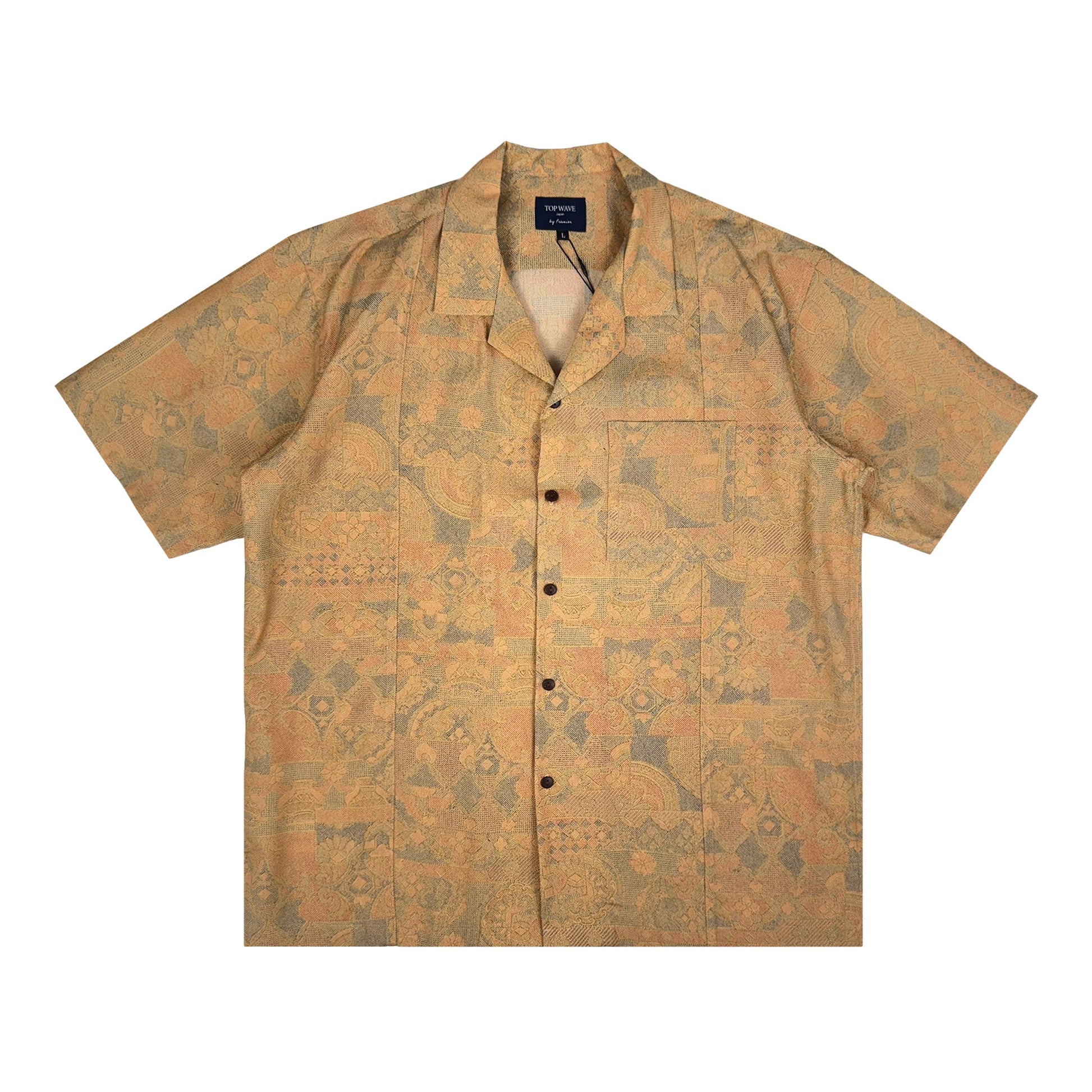 着物アロハシャツ メンズ L AHVN-L210-1