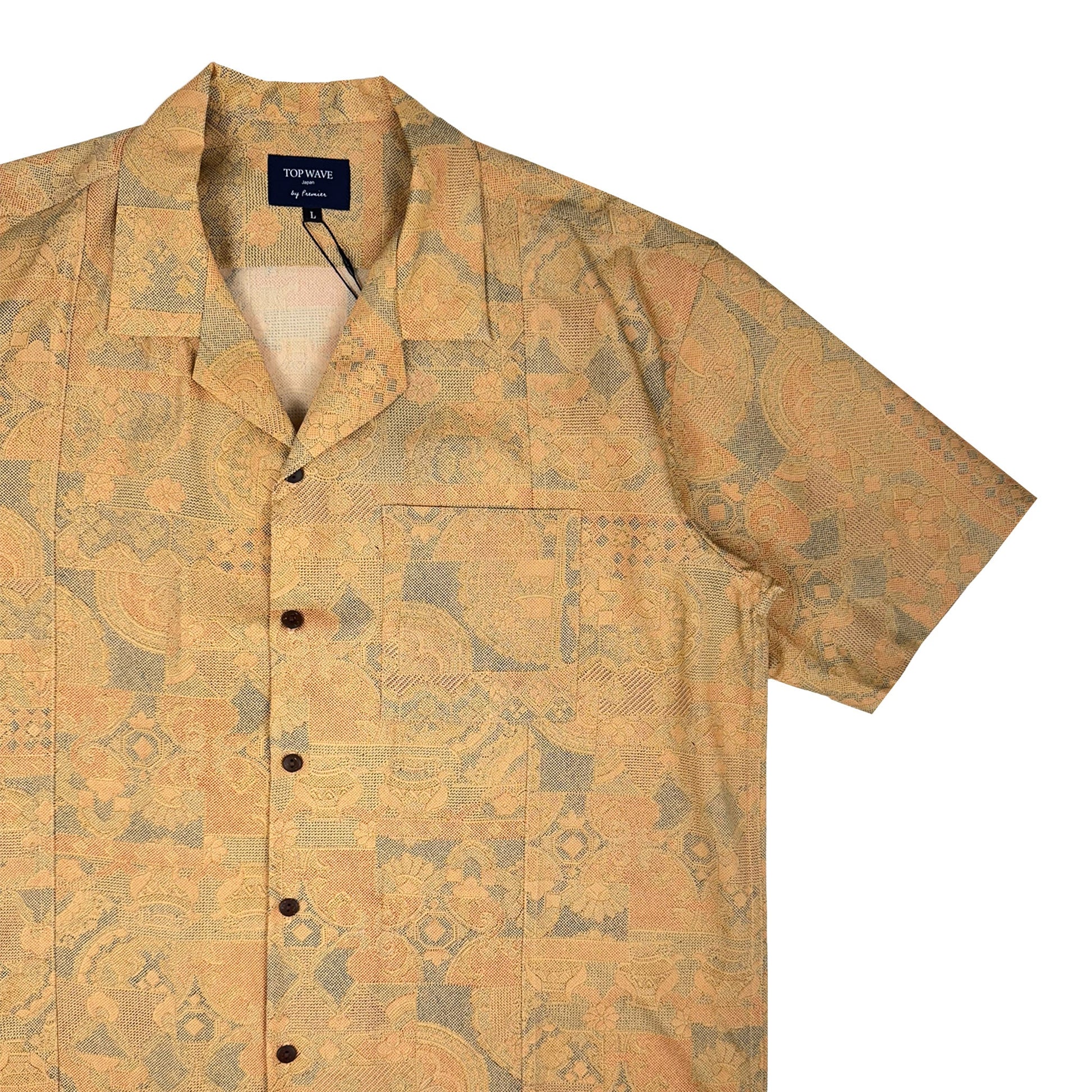 着物アロハシャツ メンズ L AHVN-L210-4