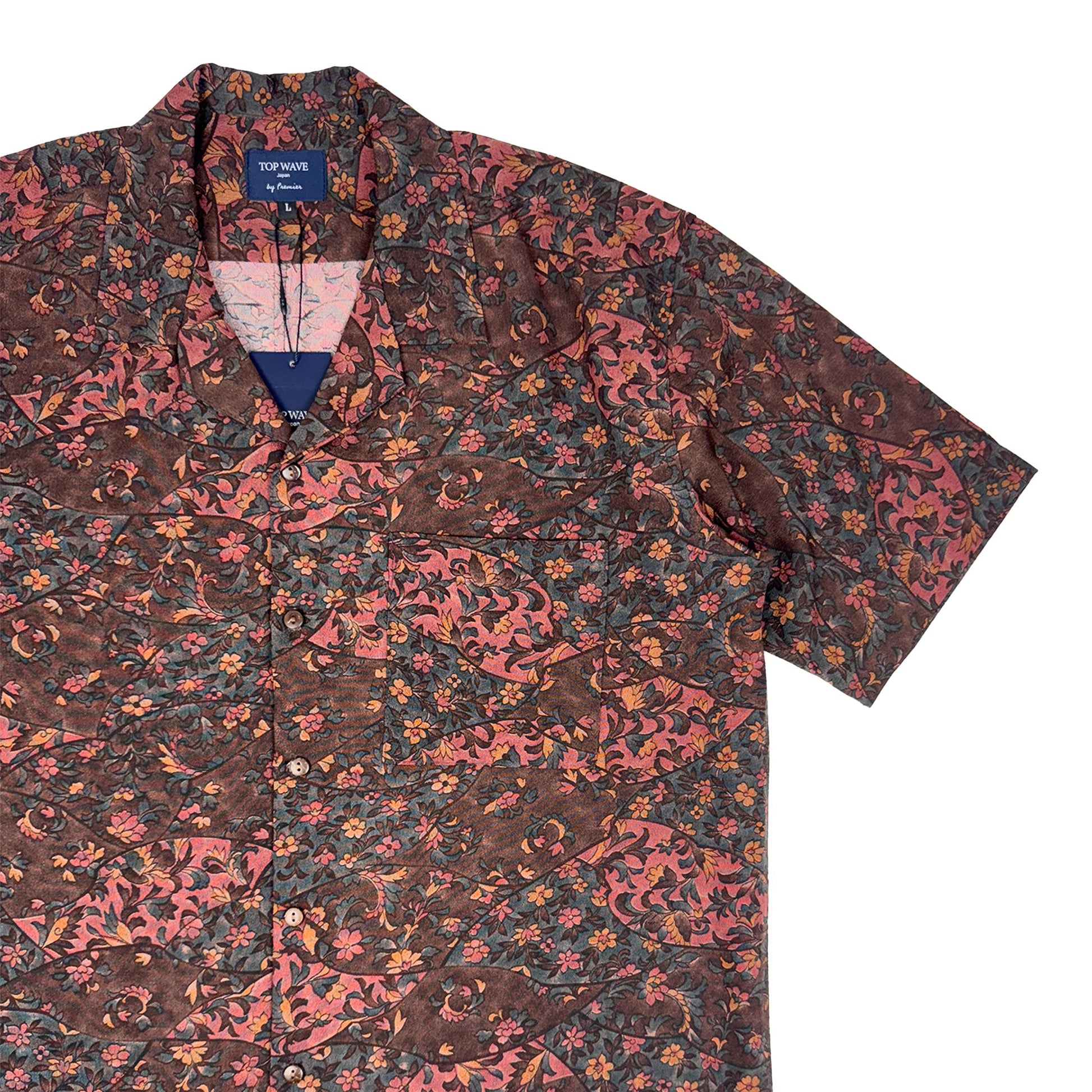 着物アロハシャツ メンズ L AHVN-L222-4